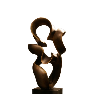 Modern Abstract Brass Sculpture